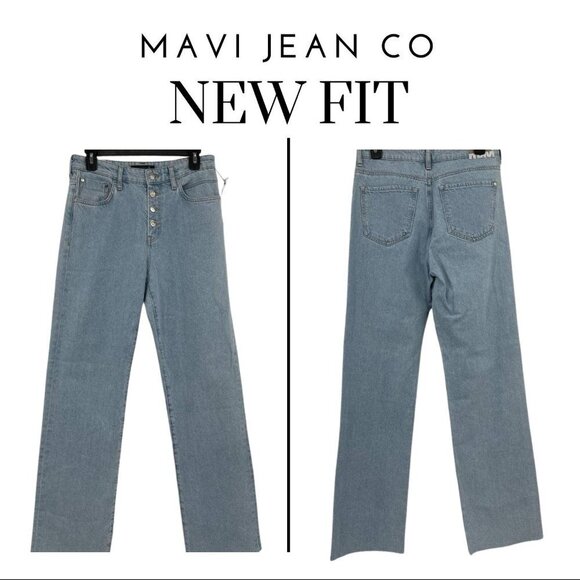Mavi Denim - Mavi New Fit Button Fly High Rise Straight Leg Jeans Size 27